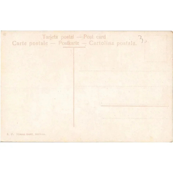 Andalusian Couple Sevilla Tomas Sanz Spain Postcard - Picture 2 of 2